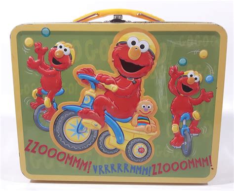 sesame workshop elmo embossed metal lunch box|Elmo Metal Lunch Box / Carrying Case Sesame Street Workshop .